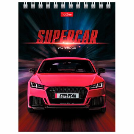 Блокнот 40л А6 110х145мм гребень HATBER Машины 1/6/96