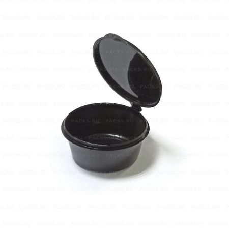 Соусник с крышкой 50мл черный Перинт ПП 80/1040