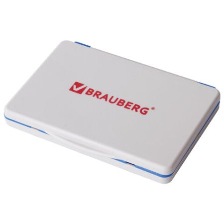 Штемпельная подушка синяя 100х80мм BRAUBERG 1/12