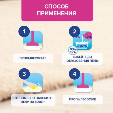 Средство жидкое 450мл Ваниш для ковров антибактериальное 1/16 (Клиент)