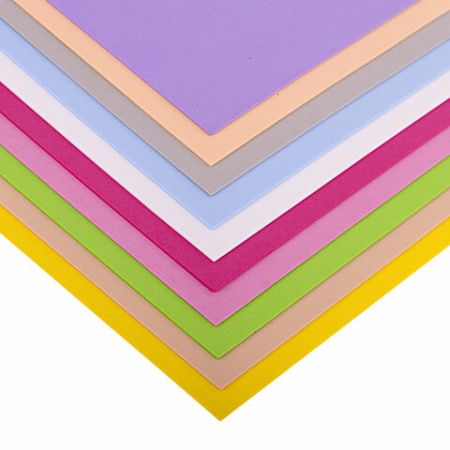Пористая резина/фоамиран А4, 1 мм ОСТРОВ СОКРОВИЩ 10 л, 10 цв, пастельные цвета, 661695