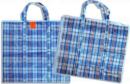 Сумка хозяйственная с молнией (50х45х25) Клетка1/10