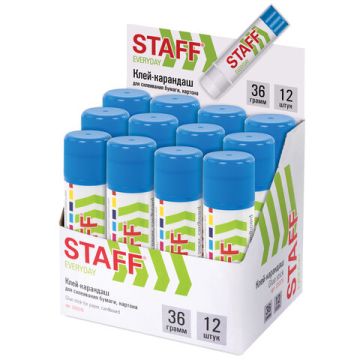 Клей-карандаш 36г STAFF 1/12