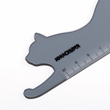 Линейка 10см пластиковая фигурная ЮНЛАНДИЯ Кошка 1/24/960 (Клиент)