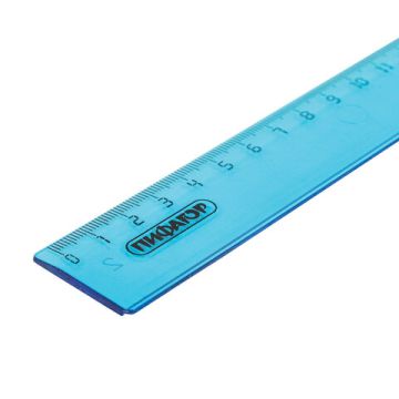 Линейка 30см пластиковая прозрачная неоновая ассорти ПИФАГОР 1/20/360