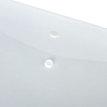 Папка-конверт с кнопкой BRAUBERG, А4, до 100 л, прозрачная, 0,15мм 1/15/90