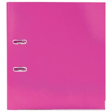 Папка-регистратор А4 75мм BRAUBERG EXTRA с покрытием из ПВХ розовая 1/20 (Клиент)
