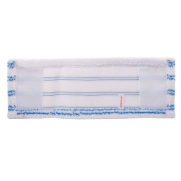 Насадка МОП плоская 40х10см ЛАЙМА Бюджет карманы, микроабразив/микрофибра, ворс 0,8см  1/96 (клиент)