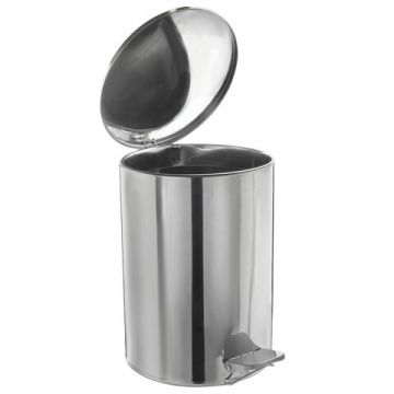 Ведро-контейнер для мусора с педалью 20л нержавеющая сталь усиленное титан Classic ЛАЙМА (клиент)