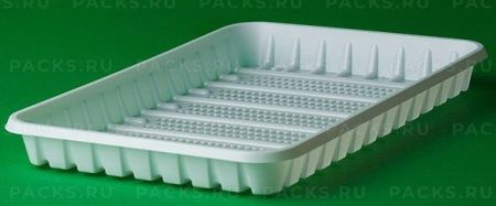 Лоток №3 (1кг) 220х140х20 белый Атлас 100/1100