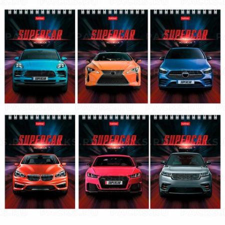 Блокнот 40л А6 110х145мм гребень HATBER Машины 1/6/96