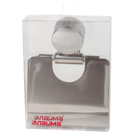 Держатель для туалетной бумаги ЛАЙМА нержавеющая сталь, зеркальный 1/12