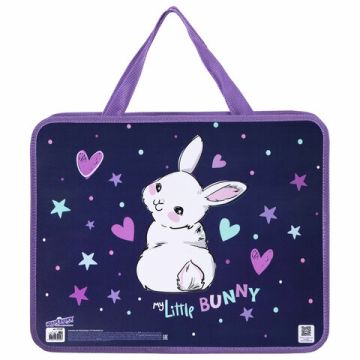 Папка на молнии с ручками А4 пластик 1 отделение, на молнии, ширина 80мм Юнландия 1/30