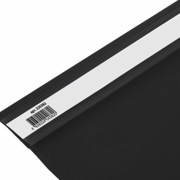 Папка скоросшиватель с прозр верхн лист BRAUBERG А4 черный 1/25/400