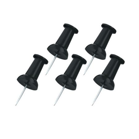 Силовые кнопки-гвоздики черные 50шт STAFF 1/24 (Клиент)