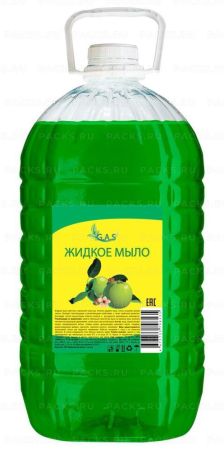 Мыло жидкое 4,2л ПЭТ Яблоко с глицерином GAS 1/1/4