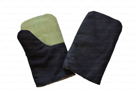 Рукавицы утепленные ХБ с брезентовым наладонником 1/5/100