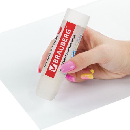 Клей-карандаш 25г Crystal BRAUBERG 1/12/432 (клиент)