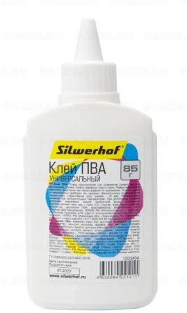 Клей ПВА 85г универсальный SILWERHOF 1/50