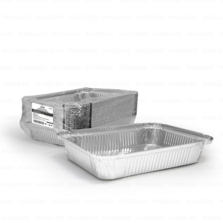 Касалетка алюминиевая 225х175х35/196х147мм 1125мл L-край (крышка 463547) R29L 100/400