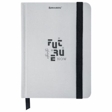 Блокнот 96л А6 109х148мм клетка твердая обложка на резинке BRAUBERG Future 1/36