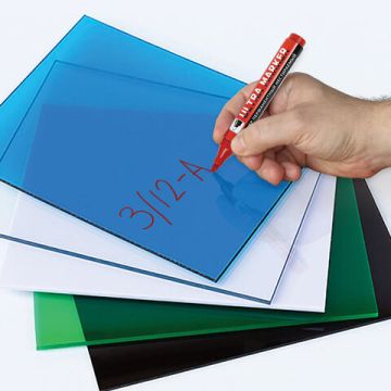 Маркер перманентный ULTRA MARKER, КРАСНЫЙ, 3,5 мм, с клипом, BRAUBERG 1/12 (Клиент)