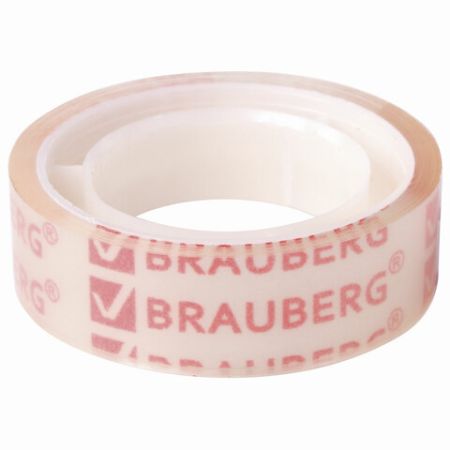 Канц.лента 12х10 прозрачная гарантированная длина BRAUBERG 12/50 (Клиент)