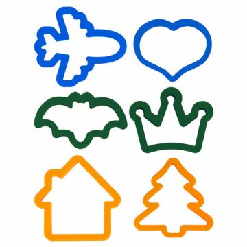 Пластилин 12цв 600г тесто для лепки 6 формочек 1 скалка ведерко 1/12