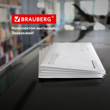 Конверты С4 229х324мм 100 г/м2 отрывная полоса STRIP Куда-Кому 1/500