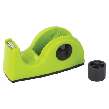 Диспенсер для скотча 11,8х5х5см настольный, утяжеленный, средний, салатовый Brauberg 1/48