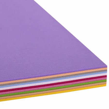 Пористая резина/фоамиран А4, 1 мм ОСТРОВ СОКРОВИЩ 10 л, 10 цв, пастельные цвета, 661695