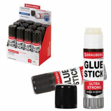 Клей-карандаш 36г усиленная формула BRAUBERG 1/12/360