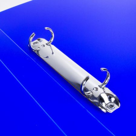 Папка на 2 кольцах 25мм внутренний карман, неон. синяя, до 170л, 0,7мм BRAUBERG Neon 1/30 (Клиент)