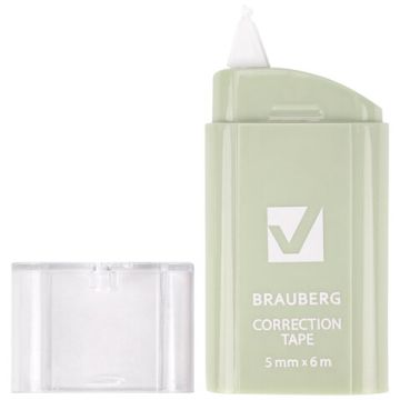 Корректирующая лента 5мм х 6м BRAUBERG COMPACT PASTEL 1/30/720 (Клиент)