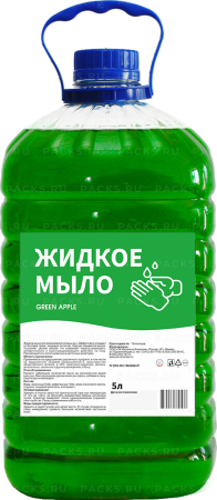 Мыло жидкое 5л ПЭТ Green Apple Италмас 1/4