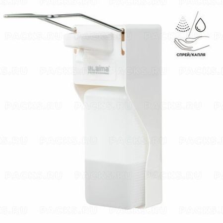 Диспенсер (дозатор) для антисептика и мыла универсальный с еврофлаконом 1л LAIMA 1/20 