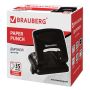 Дырокол на 35листов металлический черный BRAUBERG 1/48