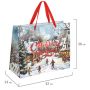 НГ Пакет подарочный бумажный (26х32х13) ассорти Winter Wonderland 1/12/144