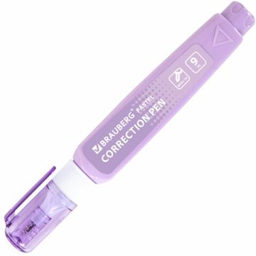 Корректор-ручка 9мл в пастельном корпусе BRAUBERG PASTEL 1/12 (клиент)