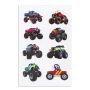 Наклейки зефирные Машины 10х15см многоразовые ЮНЛАНДИЯ 1/48