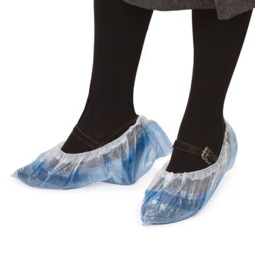 Чехол для обуви бахилы ЛАЙМА ДВОЙНЫЕ(со стелькой) (50пар)40х14 40мкм 1/40 (Клиент)