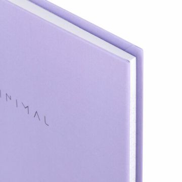 Блокнот 80л А6 110х147мм клетка твердый переплет сиреневый BRAUBERG Minimal 1/20
