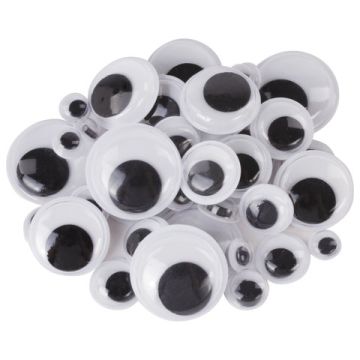 Глазки для творчества вращающиеся ч/б 36шт ОСТРОВ СОКРОВИЩ 1/20