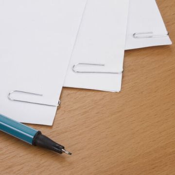 Скрепки 33мм 100шт оцинкованные STAFF в картонной коробке 1/10