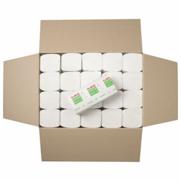 Полотенца бумажные 2сл 200л белые 22х23 V-сложение LAIMA (H3) ADVANCED WHITE 20/20 (клиент)