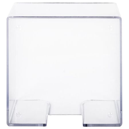 Подставка для бумажного блока 90х90х50мм пластиковая прозрачная BRAUBERG 1/20 (Клиент)