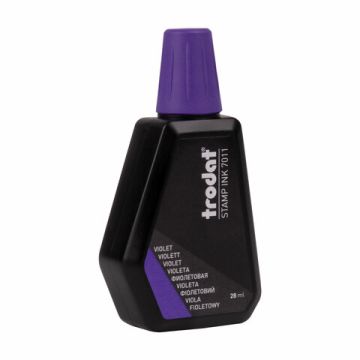 Штемпельная краска фиолетовая 28 мл на водной основе 7011ф TRODAT 1/10