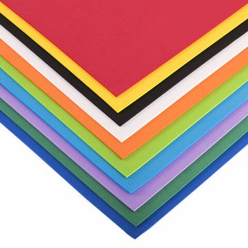 Пористая резина/фоамиран А4, 2 мм ОСТРОВ СОКРОВИЩ 10 л, 10 цв, яркие цвета, набор №1, 660073