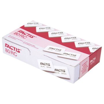 Ластик  28х20х7мм белый прямоугольный FACTIS 80 RC 1/80