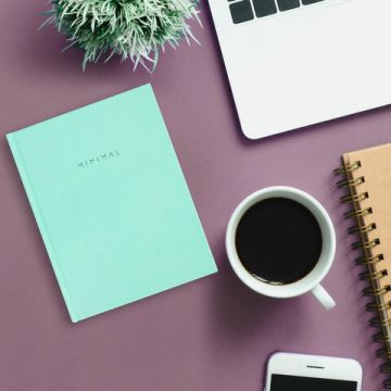 Блокнот 80л А6 110х147мм клетка твердый переплет мятный BRAUBERG Minimal 1/20